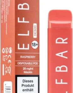 Elf Bar NC600 Einweg E-Zigarette Raspberry 20 mg Nikotin