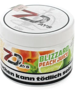 7Days Blizzard Peah (Blizzard Peach Juice) Shisha Tabak 200g