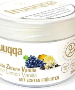 Fruuqqa Shisha-Tabakersatz Traube Zitrone Vanille nikotinfrei 200g