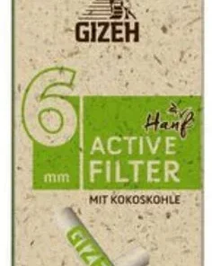 Gizeh Hanf Active Filter 6mm 1×10 Stk.