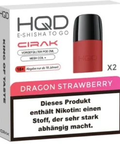HQD CIRAK 2x2ml Pods Dragon Strawberry 18mg