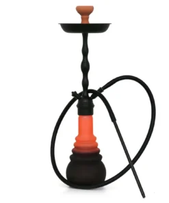 4-Kings Shisha Classic Matt Black Black Orange Klick