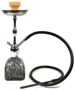 Hookah Shisha Mamor Verschraubbar anthrazit chrom, 1 Schlauch