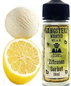 Zitronen Sorbet Liquid Aroma 10ml in 60ml (Zitronen Eiscreme) Gangsterz