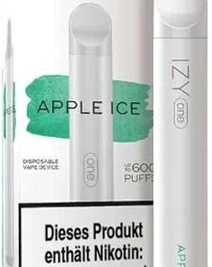 IZY One Einweg E-Shisha Apple Ice 0mg ca. 600 Züge