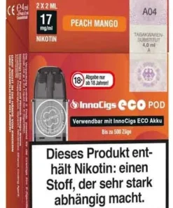 Innocigs Eco Pod Peach Mango 17mg 2Stk.
