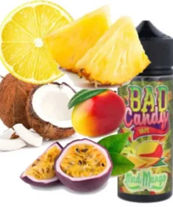 Mango, Lemon, Maracuja, Kokos, Ananas, Kühle Mad Mango Bad Candy Aroma 10ml in 110ml Flasche