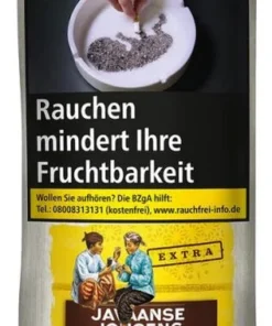 Javaanse Jongens Tabak Extra ohne Aromazusätze 30g Päckchen Zigarettentabak
