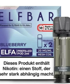 Elfa Pod BLUEBERRY von Elfbar (11 x 2 Stück) | 10+1 Gratis | 10% sparen