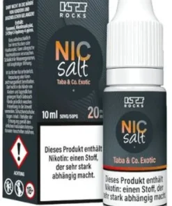 KTS Rocks Nic Salt Taba & Co. Exotic Nikotinsalz Liquid 20mg
