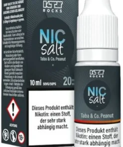 KTS Rocks Nic Salt Taba & Co. Peanut Nikotinsalz Liquid 20mg