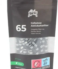 Kailar Cellulose Slim Aktivkohlefilter 5,9 mm 65 Stk. schwarz