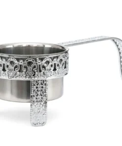 Kohlekorb Flat Oriental Silver Small