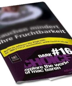 Mac Baren Tabak Choice Dark No.16 – 30g Päckchen Feinschnitt