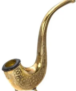 Metallpfeife Alphorn Gold