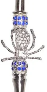Metallpfeife Mythos Spinne silber