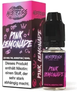 Mistress Vape Juice Pink Lemonade 20mg Nic Salt Liquid