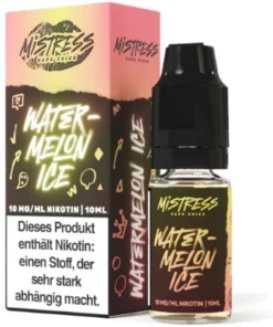 Mistress Vape Juice Watermelon Ice 10mg Nic Salt Liquid