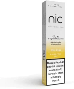 Nic Vape Einweg E-Shisha 500 Pineapple Ice 20 mg Nikotin