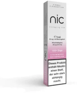 Nic Vape Einweg E-Shisha 500 Strawberry Watermelon 20 mg Nikotin