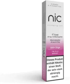 Nic Vape Einweg E-Shisha 500 Triple Berry 20 mg Nikotin