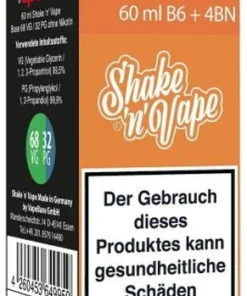 Nikoliquids Shake n Vape Grundbase 68/32 Orange 60ml B6 + 4BN für 6mg