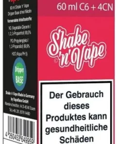 Nikoliquids Shake n Vape Grundbase Dripper Base Rot 60ml C6 + 4CN für 6mg