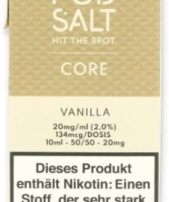 POD Salt Core Vanille Nikotinsalz Liquid 10ml 20mg