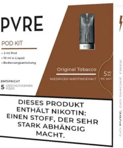 PVRE Pod Liquid mit Original Tobacco 5mg