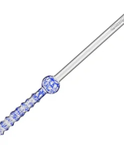 Devil Smoke Glasmundstück Slim Grip Leopard Blau