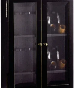 Pfeifenschrank Schwarz 12er