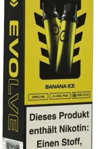 Pod Salt Evolve Banana Ice Prefilled Einweg Pod 2x2ml 20mg