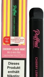 Puffmi TX600 Pro Cherry Lemon Mint Einweg E-Shisha 20mg