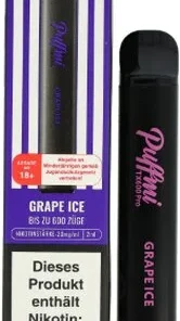 Puffmi TX600 Pro Grape Ice Einweg E-Shisha 20mg