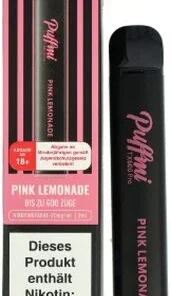 Puffmi TX600 Pro Pink Lemonade Einweg E-Shisha 20mg