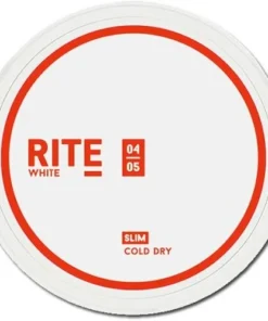 RITE Cold Dry White Slim Chewing Bags Kautabak
