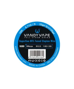Vandy Vape Draht Ni80 Superfine MTL Fused Clapton 32ga * 2(=)+38ga