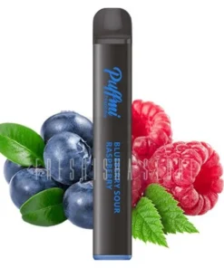 PUFFMI – TX600 Pro – Einweg E-Zigarette – Blueberry Sour Raspberry – 20mg