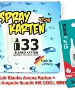 Set Blanko Aromakarte + Menthol Ampulle Scentit Cool Mint 1,5ml