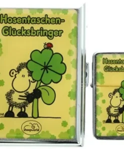 Sheepworld Hosentaschen-Glücksbringer Z-Plus Set, chrom