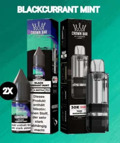 Al Fakher 30K Cubic | Blackcurrant Mint | 2x Liquid & Pod-Tank