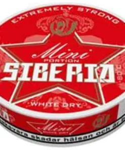 Siberia 80 Red Mini Extremly Strong White Dry Kautabak Portionsbeutel