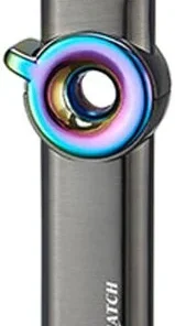 Silver Match Feuerzeug Dublin Reibrad Jet-Flame anthrazit-regenbogenfarben