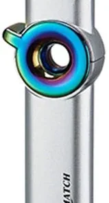 Silver Match Feuerzeug Dublin Reibrad Jet-Flame silber-regenbogenfarben