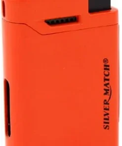 Silver Match Feuerzeug Jet Flame Bruxelles orange