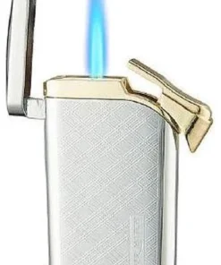 Silver Match Jetflame Silber Gold Superslim Feuerzeug
