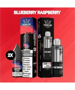 Al Fakher 30K Cubic | Blueberry Raspberry | 2x Liquid & Pod-Tank