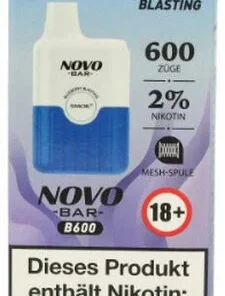 Smok Novo Bar B600 Blueberry Blasting Einweg E-Zigarette 20mg