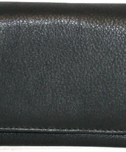 Stellbeutel für Feinschnitt Leder Nappa Schwarz