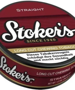 Stokers Straight Long Cut Chewing Tobacco – 34g Dose Kautabak